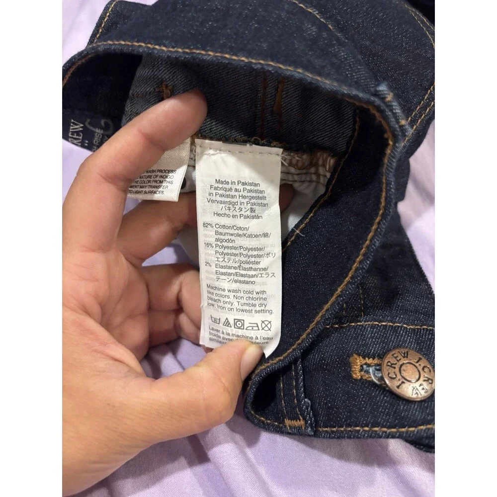 J.CREW Women's High Rise Skinny Jeans Size 26 Dark Wash NWT